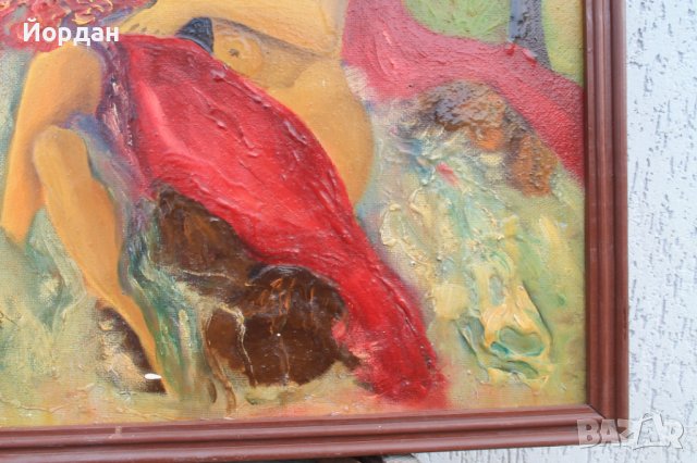 Картина масло върху шперплат-подписана, снимка 7 - Картини - 40486241