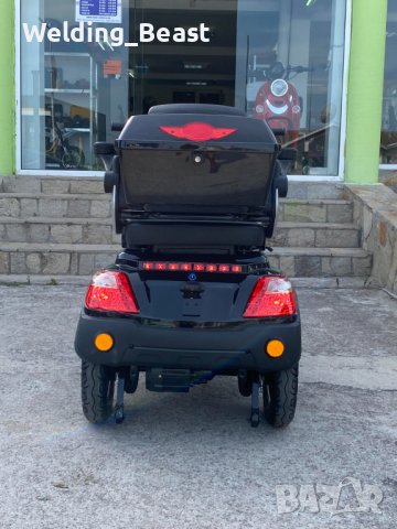 НОВ МОДЕЛ Електрическа Триколка Famozna-LUX 1500W/60V/20Ah - Черна, снимка 5 - Мотоциклети и мототехника - 42193823