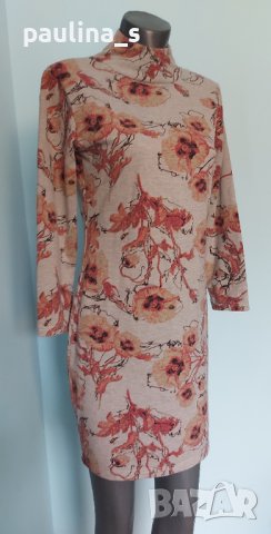 Два броя / Стилни и еластични рокли с флорален принт, различни размери, по една бройка , снимка 3 - Рокли - 42023244