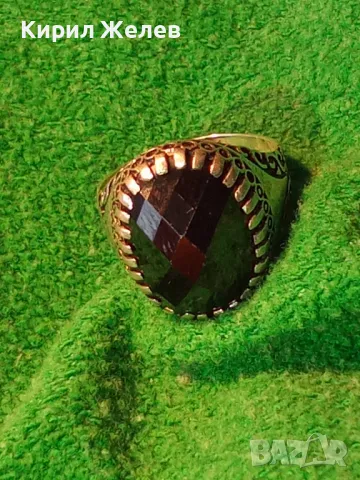 РАЗКОШЕН СКЪПОЦЕНЕН СРЕБЪРЕН ПРЪСТЕН СРЕБРО 925 с ОГРОМЕН БЛЕСТЯЩ ЮВЕЛИРНО ФАСЕТИРАН МАРКАЗИТ 27206, снимка 18 - Пръстени - 49913306