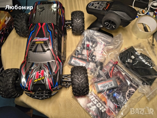 Hosim 1:10 Безчеткова дистанционно управляема кола, бърза 62+ км/ч RC кола, офроуд, 4WD  , снимка 3 - Коли, камиони, мотори, писти - 52087069