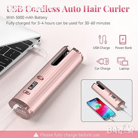 Нова Безжична автоматична маша за коса Къдрене оформяне на прическа, снимка 5 - Маши за коса - 41431761