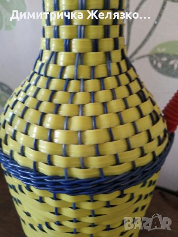 Медни фигурки и плетена дамаджанка , снимка 2 - Антикварни и старинни предмети - 36379306