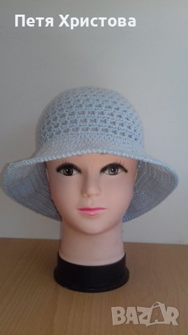 Ръчно изплетени шапки, снимка 10 - Шалове - 38393060