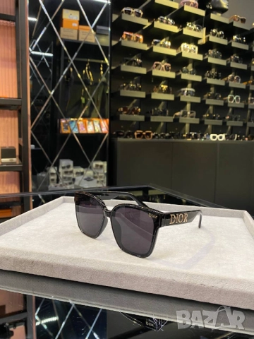 очила с черен обикновен калъф и ув защита christian dior, снимка 2 - Слънчеви и диоптрични очила - 51439485
