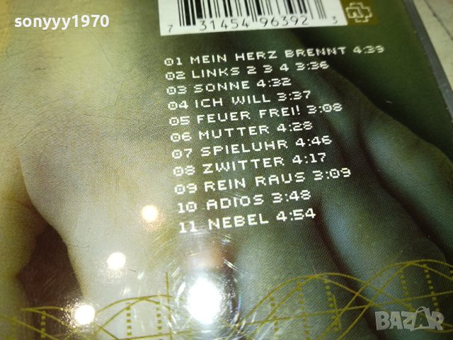 *RAMMSTEIN-MUTТER CD ВНОС GERMANY 1302240903, снимка 10 - CD дискове - 44270193