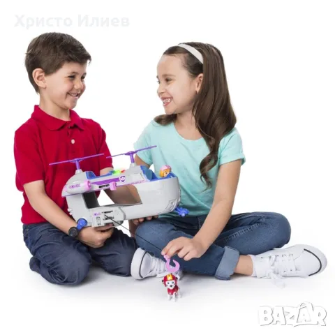 Спасителният хеликоптер на Скай Paw Patrol Sky Пес Патрул, снимка 5 - Коли, камиони, мотори, писти - 48006095