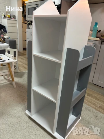 Дървена секция ROCKET с рафтове на 4 нива, снимка 3 - Мебели за детската стая - 51121682