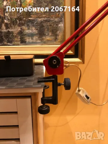 Настолна промишлена лампа, снимка 7 - Антикварни и старинни предмети - 49504473