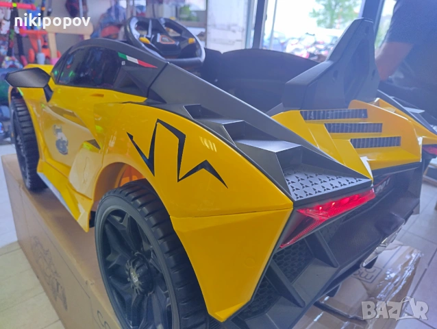 LAMBO Акумулаторна кола CORDOBA жълт, снимка 7 - Коли, камиони, мотори, писти - 53849125