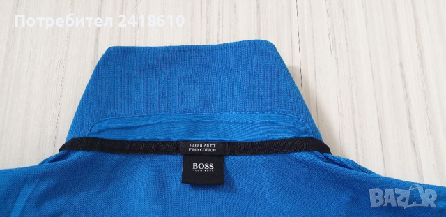 Hugo Boss Parlay Regular Fit Pima Pique Cotton Mens Size XL/2XL ОРИГИНАЛНА Тениска!, снимка 3 - Тениски - 36311049