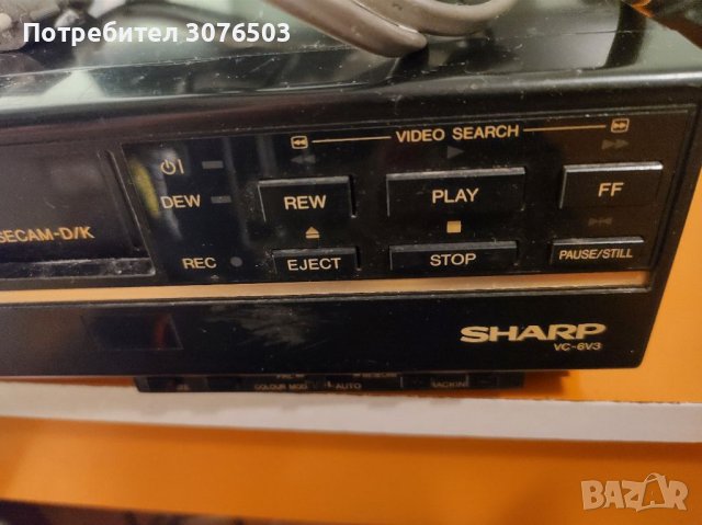 Sharp VC-6V3 VHS, снимка 4 - Плейъри, домашно кино, прожектори - 41728811
