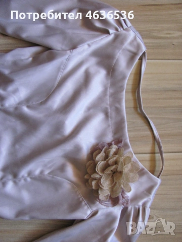 Дамска Рокля сатен с дантела, снимка 3 - Рокли - 53438008