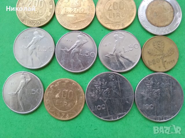 Голям лот монети от Италия, снимка 2 - Нумизматика и бонистика - 41976272