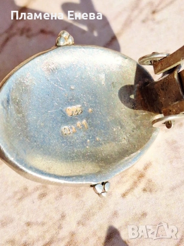 Винтидж сребърни обеци, снимка 6 - Обеци - 53315939