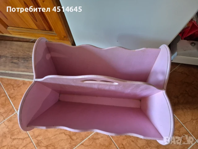 Елегантна поставка за списания и книги в розово , снимка 2 - Други - 50833908