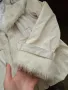 Красиво бяло дамско яке с пух, снимка 3