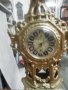 Старинен бароков месингов германски механичен часовник, снимка 2
