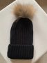 Шапка с помпон от естествен косъм, снимка 5