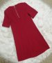 Червена рокля суинг с късо ръкавче, снимка 3