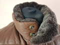 Parajumpers Goat Leather Down Jacket Size L Кожено Пухено Яке Мъжко, снимка 3
