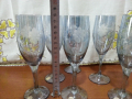 Ретро стъклени чаши цветно стъкло , снимка 11