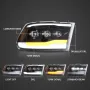 Комплект LED MATRIX фарове с динамични мигачи за Dodge Ram 2009 - 2018, снимка 4