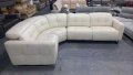 ПРОМОЦИЯ!!!Кремав кожен ъглов диван "Marmount" с електрически релакс механизъм, снимка 10