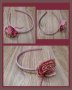 Нежна диадема с розово цвете, снимка 1 - Аксесоари за коса - 35851344