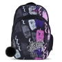Ученическа раница, Лилав - Черен, 33x18x48см., снимка 1