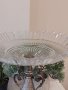 Стара фруктиера(сребро 800 кристал 19 век)Large Fruit Bowl Crystal Cut, снимка 5