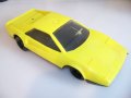 Кола с инерционен двигател соц играчка жълта, снимка 1