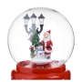 Коледна музикална снежна топка Mercado Trade, Дядо Коледа, 18см., снимка 3