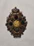 Възрожденски накит,висулка със златна монета,корона , снимка 2