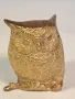статуетка сова от месинг  24/2, снимка 1