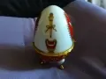 Яйце тип Фаберже фи 8см и Н-12см за бижута, снимка 7