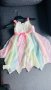 Ефирна детска рокля с много нежни  цветове , снимка 2