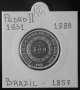 Монета Бразилия 500 Реис 1857 г. Крал Педро II