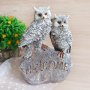 3269 Статуетка Бухали с надпис Welcome, 18x13cm, снимка 1