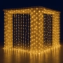 Професионални външни завеси коледни лампички  6м х 2м с ФЛАШ ЕФЕКТ най висок клас, снимка 3