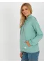 Дамски суичър в цвят тюркоаз 8655.00P, снимка 1
