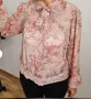 8 лева блуза риза загадъчно прозрачна с флорален мотив розови цветя размер L / XL, снимка 4