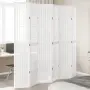 vidaXL Разделител за стая, 6 панела, бял, дърво пауловния масив, снимка 2