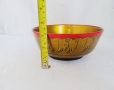 Оригинална съветска ръчно изработена купа Хохлома, винтидж, снимка 6