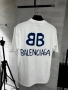 Balenciaga Мъжка Бяла Тениска👕Мъжка Блуза С Къс Ръкав В Бял Цвят Код MensPoint69, снимка 3