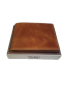 Мъжко портмоне в кафяв цвят от естествена кожа , снимка 1 - Портфейли, портмонета - 44534995