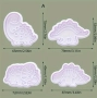 4 броя динозаври динозавър резци с бутало резец с релеф бисквитки фондан декорация торта мъфини , снимка 4