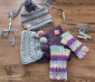 Handmade комплект шапка, шали ръкавици нови с етикет, снимка 4