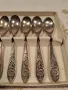 комплект от 6 посребрени лъжички за кафе    25/3, снимка 2