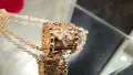 Van Cleef & Arpels VCA Rose Gold Perlee Clover Diamond Alhambra Дамско Колие, снимка 8